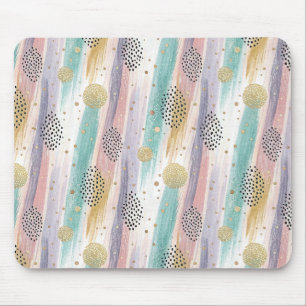 Pinselpinselstrich und geometrische Abstrakte Form Mousepad