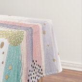 Pinselpinselstrich und geometrische Abstrakte Form Tischdecke (Beispiel)