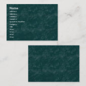 Pinselrock - Dunkeltürkis - individuell angepasst Visitenkarte (Vorne/Hinten)