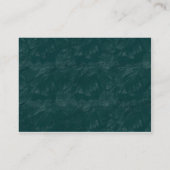 Pinselrock - Dunkeltürkis - individuell angepasst Visitenkarte (Rückseite)