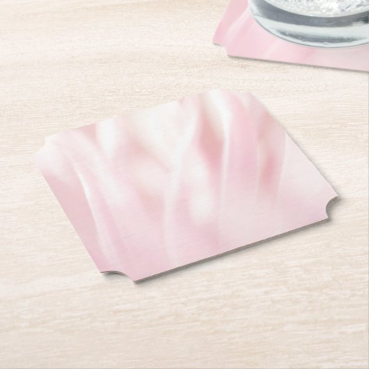 Pinselrosa Papier-Untersetzer Untersetzer (angewinkelt)