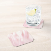 Pinselrosa Papier-Untersetzer Untersetzer (Vor Ort)