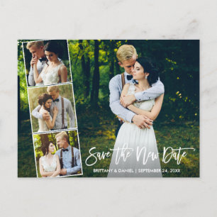 Pinselschrift 4 Foto Rette Neues Datum Postkarte