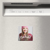 Pinselschrift Moderner Abschluss Announcement Squa Magnet (In Situ (Geschirrspüler))