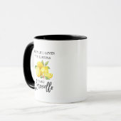 Pinselschrift Wasserfarbe Limoncello Tasse (Vorderseite Links)