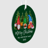 Pinselschrift Weihnachten Wasserfarben Bäume Ornament (Vorderseite)