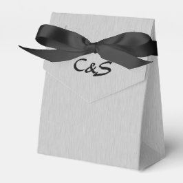 Pinselsilber Mit Monogramm Gefälligkeitsboxen Geschenkschachtel