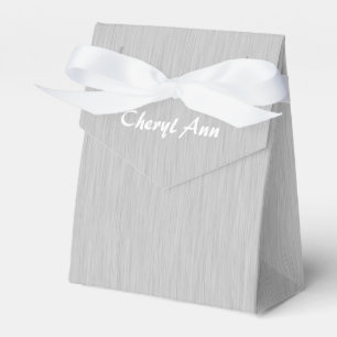 Pinselsilber Personalisierte Gefälligkeitsboxen Geschenkschachtel