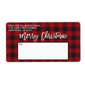 Pinselskript Red Buffalo Karierte Weihnachtswerbun (Vorne)