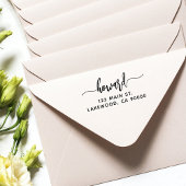 Pinselskript Stilvolle Rücksendeadresse Selbstfarb Permastempel