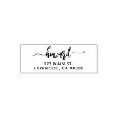 Pinselskript Stilvolle Rücksendeadresse Selbstfarb Permastempel (Design)