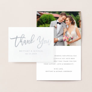 Pinselskript Vielen Dank für Ihr Hochzeitsskript F Folienkarte
