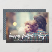 Pinselskriptkarte für den Vater Einladung (Vorne/Hinten)