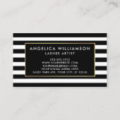 Pinselskriptstriche Strichen Lila Bläschen Visitenkarte (Rückseite)