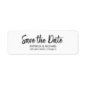 PinselskriptWedding Save the Date-Rücksendeadresse (Vorne)
