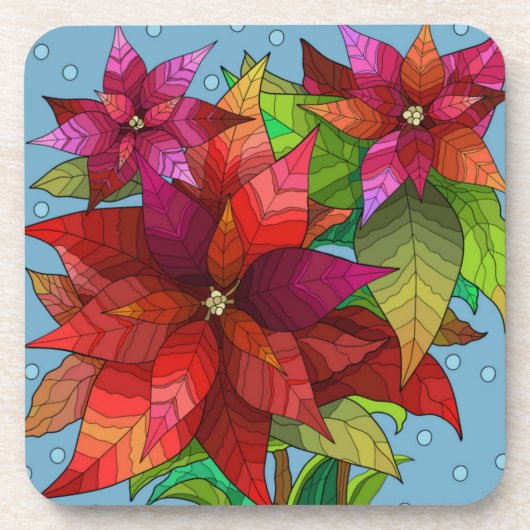 Pinselspitze; hübsche Weihnachten Getränkeuntersetzer (Vorderseite)