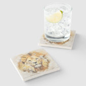 Pinselspitze Steinuntersetzer (Seitenansicht)