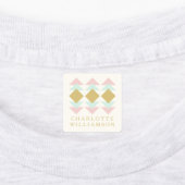 Pinselspitze und geometrischer Personalisierter Na Etiketten (Befestigt)