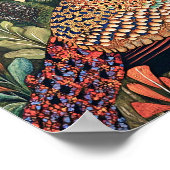 Pinselspitze Vintage Pinselspitze Poster (Ecke)