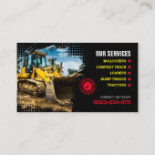 Pinselspitzen, Buschhaken, Landbeseitigung Visitenkarte (Rückseite)