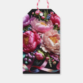 Pinselspitzen mit rosa Band, von Natasha Us Geschenkanhänger (Rückseite)