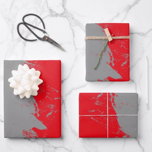 Pinselstrich 12 geschenkpapier set (Vorderseite)