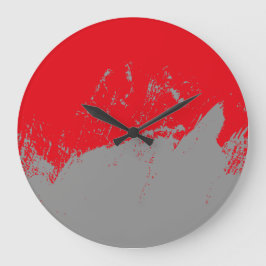 Pinselstrich 12 große wanduhr