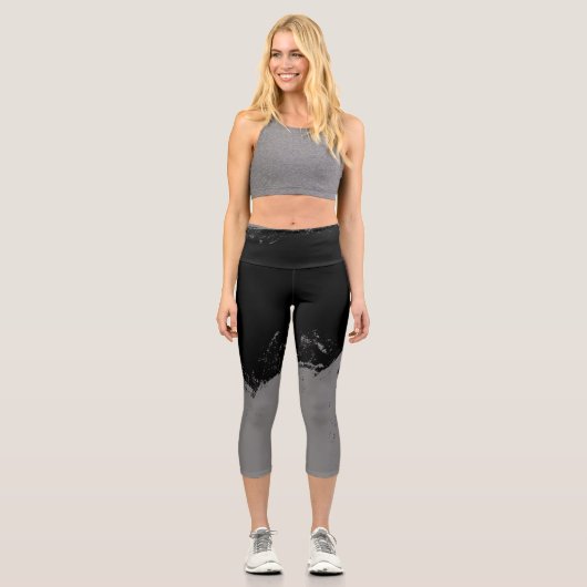 Pinselstrich 2 capri leggings (Vorderseite)