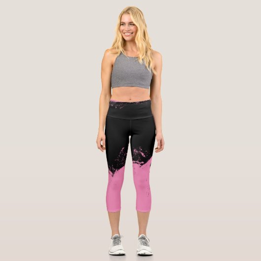 Pinselstrich 4 capri leggings (Vorderseite)