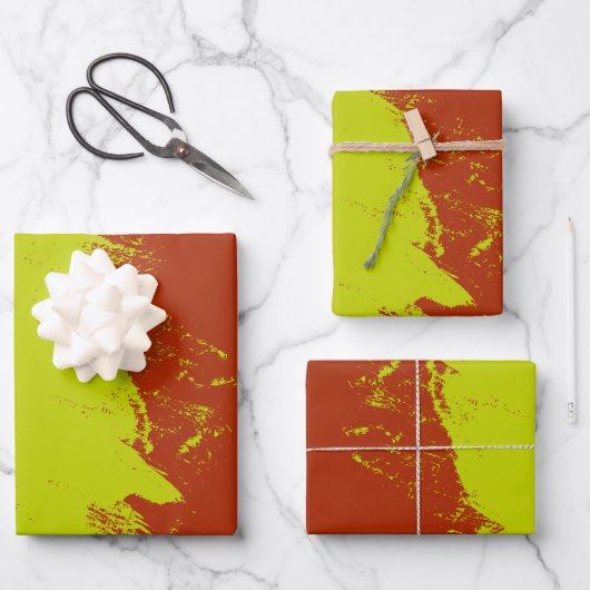 Pinselstrich 6 geschenkpapier set (Vorderseite)