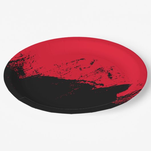 Pinselstrich 9 pappteller (Schrägansicht)