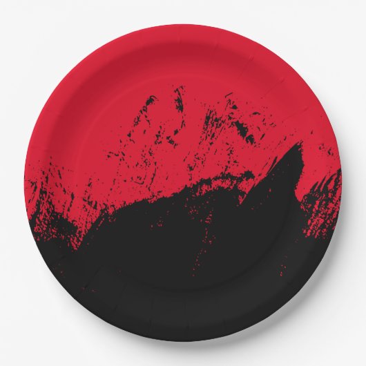 Pinselstrich 9 pappteller (Vorderseite)