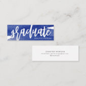 Pinselstrich-Abschluss-Namenskarte Mini Visitenkarte (Vorne/Hinten)