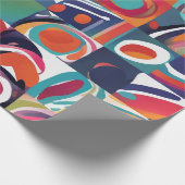 Pinselstrich abstrakt geschenkpapier (Ecke)