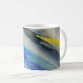 Pinselstrich, Abstrakte Aquarellfarbe Kaffeetasse (VorderseiteRechts)