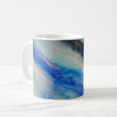 Pinselstrich, Abstrakte Aquarellfarbe Kaffeetasse (Vorderseite Links)