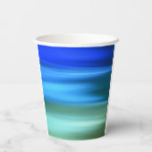 Pinselstrich Blues Paper Cup Pappbecher (Rückseite)