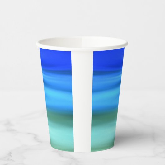 Pinselstrich Blues Paper Cup Pappbecher (Links)