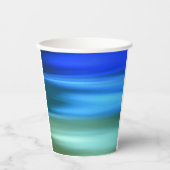 Pinselstrich Blues Paper Cup Pappbecher (Vorderseite)