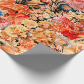 Pinselstrich-Blume Geschenkpapier (Ecke)