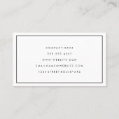 Pinselstrich | Bokeh Glitzer Glamour Visitenkarte (Rückseite)