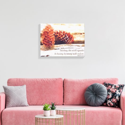 Pinselstrich Conne Digitale Kunst Leinwanddruck (Insitu (Wohnzimmer))