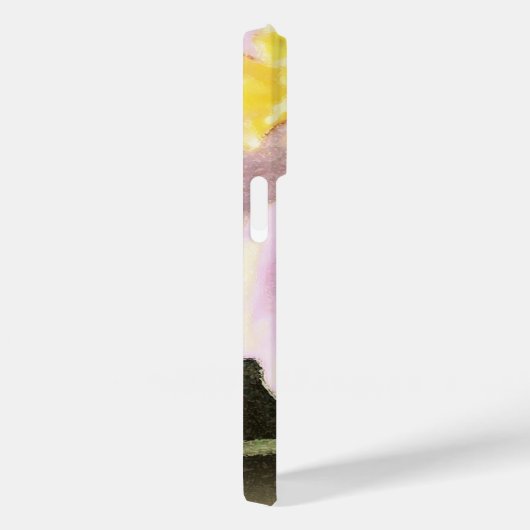 Pinselstrich Crocus Wasserfarbe Rosa Case-Mate iPhone Hülle (Rückseite / Rechts)