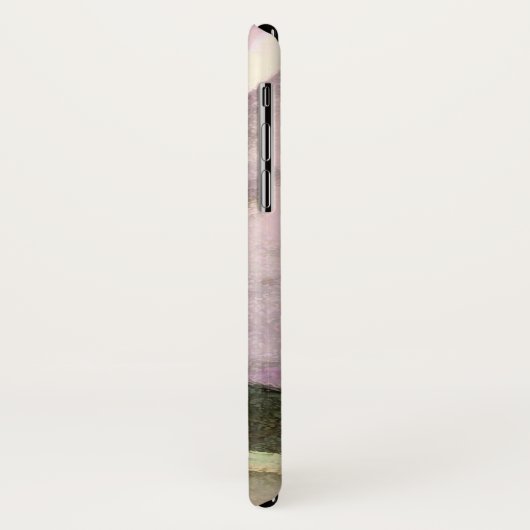 Pinselstrich Crocus Wasserfarbe Rosa Case-Mate iPhone Hülle (Hinten/Links)