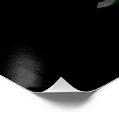 Pinselstrich der Flagge von Guyana, nationale Flag Poster (Ecke)