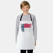 Pinselstrich der Staatsflagge North Carolina, Schürze (Getragen)