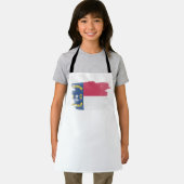 Pinselstrich der Staatsflagge North Carolina, Schürze (Insitu)