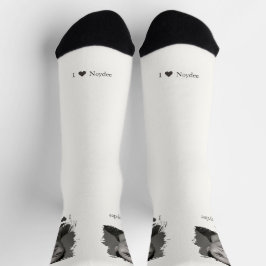 Pinselstrich-Design für Ihr Bild und Ihren Text Socken