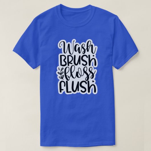 Pinselstrich flush01 T-Shirt (Design vorne)