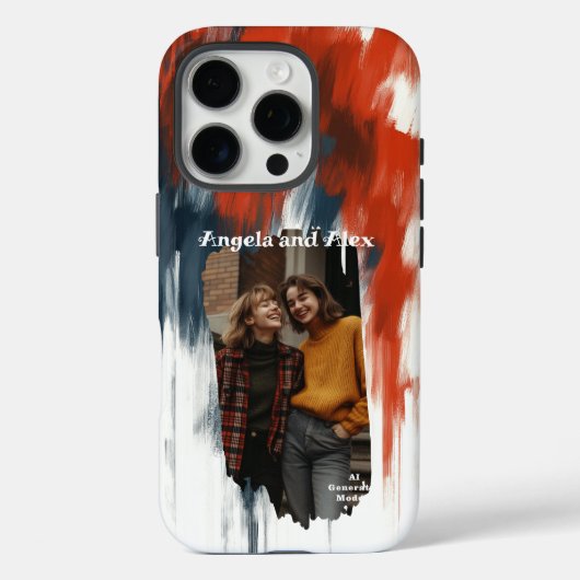Pinselstrich Foto Case-Mate iPhone Hülle (Rückseite)